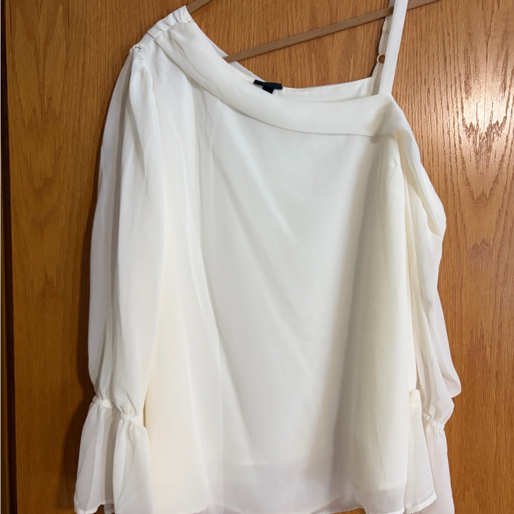 Torrid Cream Off-Shoulder Blouse